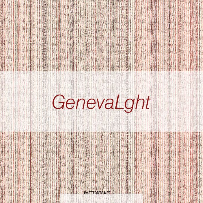 GenevaLght example